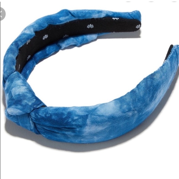 Lele Sadoughi Atlantic Blue Tie-Dye Headband main image 7
